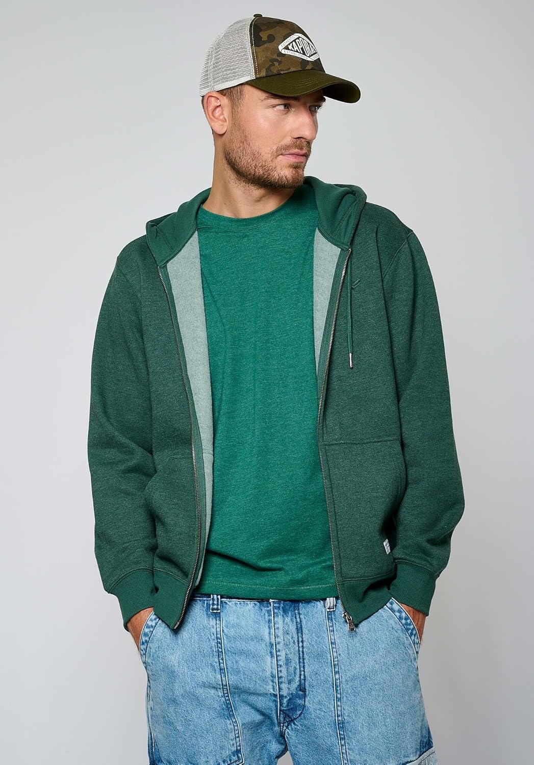 KAPORAL Herren Byla Kapuzenpullover M Grün, M Gr&amp;
