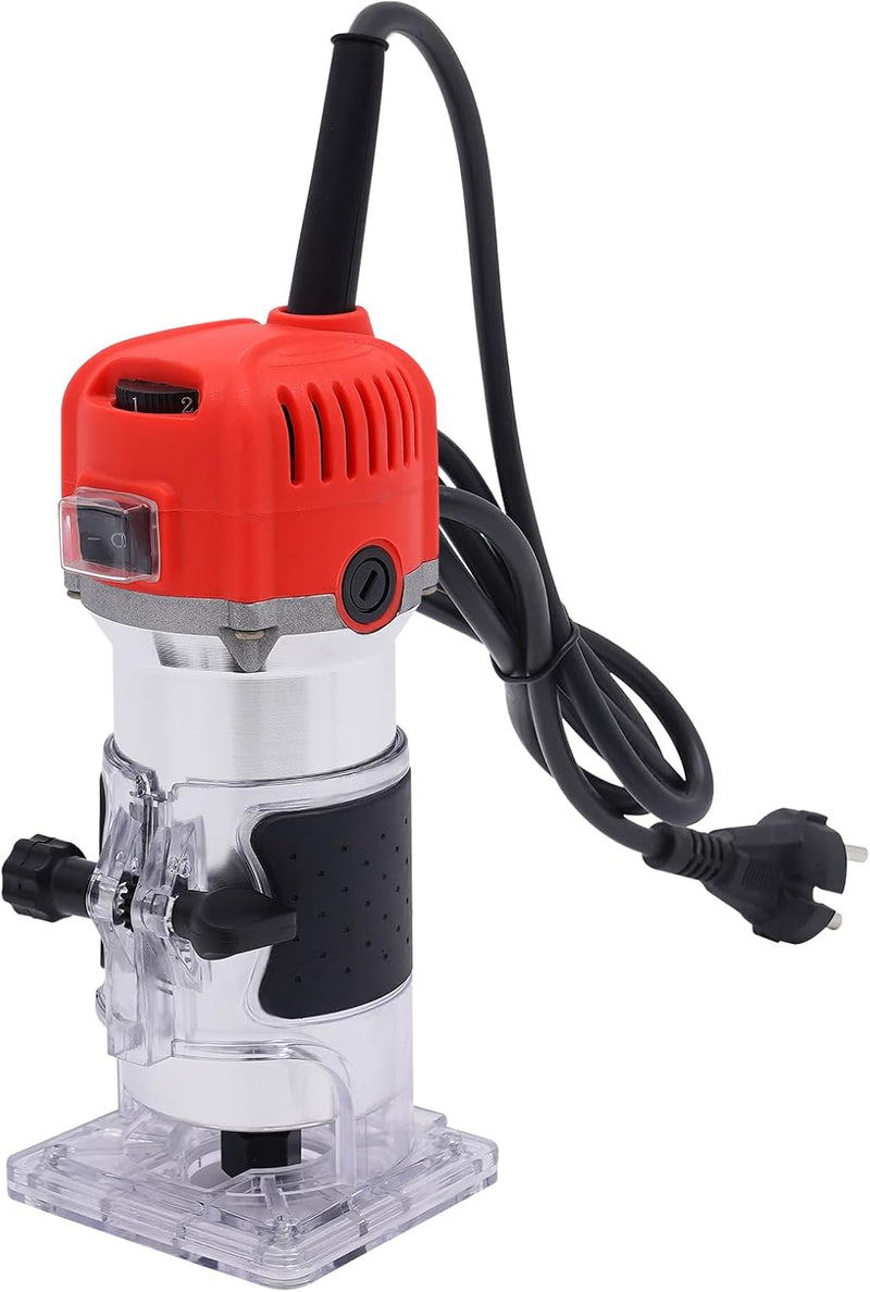 800W Oberfräse 30000U/Min kantenfräse 6 Variable Geschwindigkeiten Holz Trimmer 220V Holzfräse Geeig