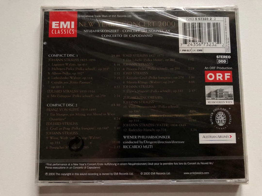 Neujahrskonzert in Wien 2000, Audio-CD