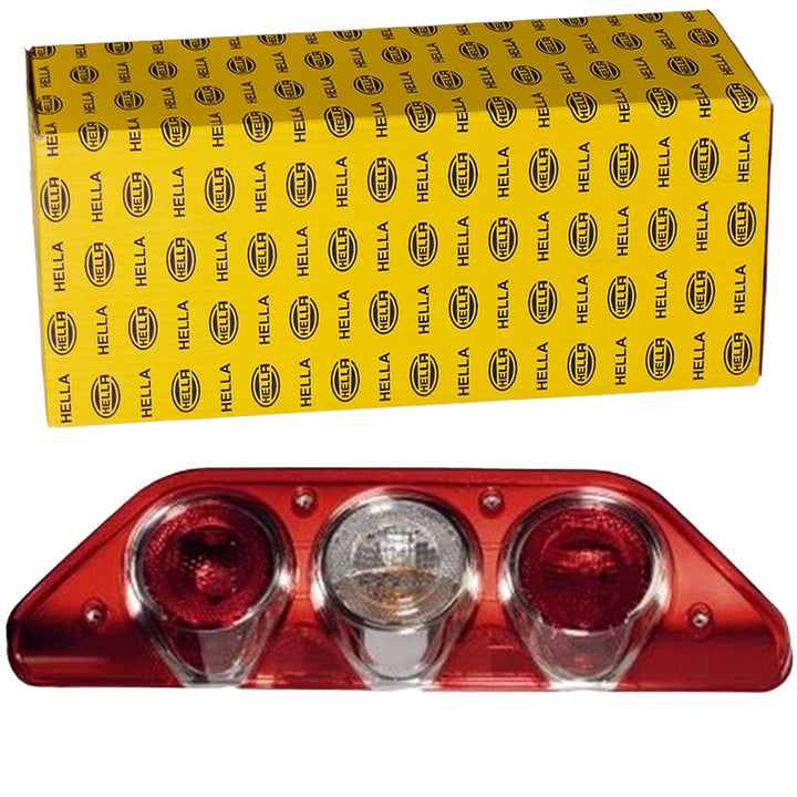 HELLA - Heckleuchte - Caraluna Modular - Glühlampe - 12V - Anbau/geschraubt - Lichtscheibenfarbe: ro