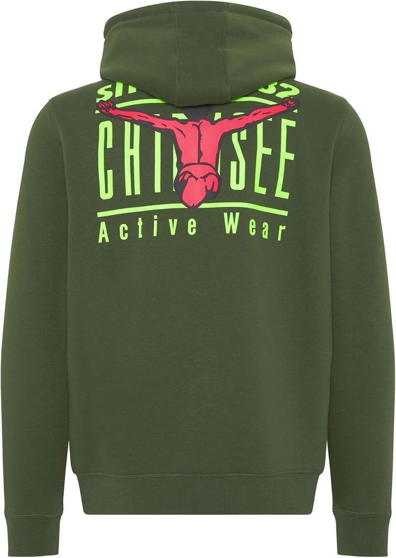 CHIEMSEE Sweatjacke mit Kapuze und Jumper-Motiven S 19-0417 Kombu Green, S 19-0417 Kombu Green