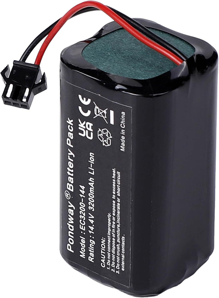 3200mAh 14.4V Ersatzakku Kompatibel mit Ecovacs Deebot 600/605/N79/N79S/DN622 für Bagotte BG600 BG60