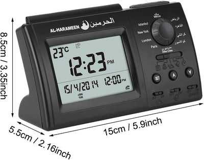 Walfront Islamischer Azan Wecker, Muslim Azan Tisch Gebet Uhr HA-3006, Digital Muslim Gebet Alarm At