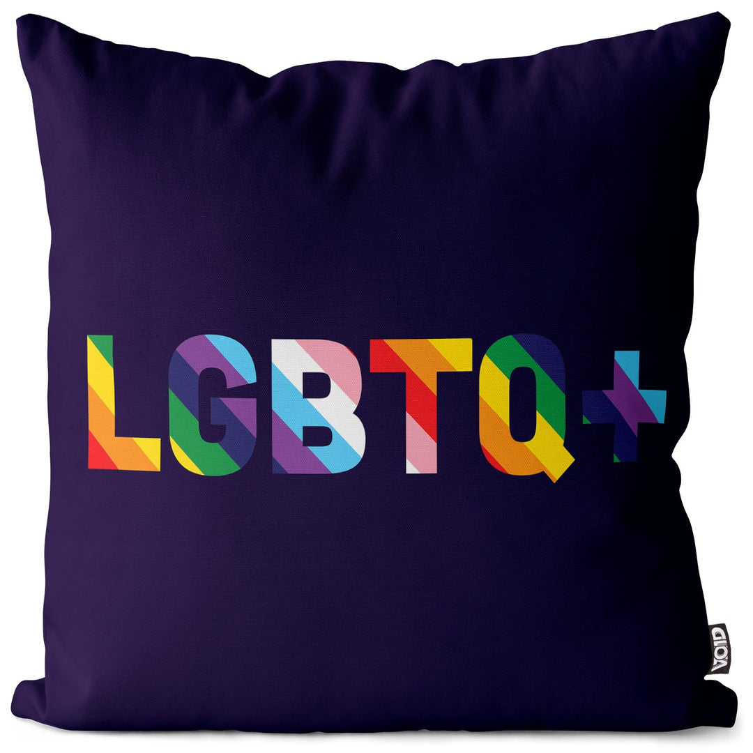 VOID LGBTQ Banner Regenbogen Kissenbezug Kissenhülle Polyester wasserfest Outdoor Indoor, Kissen Grö