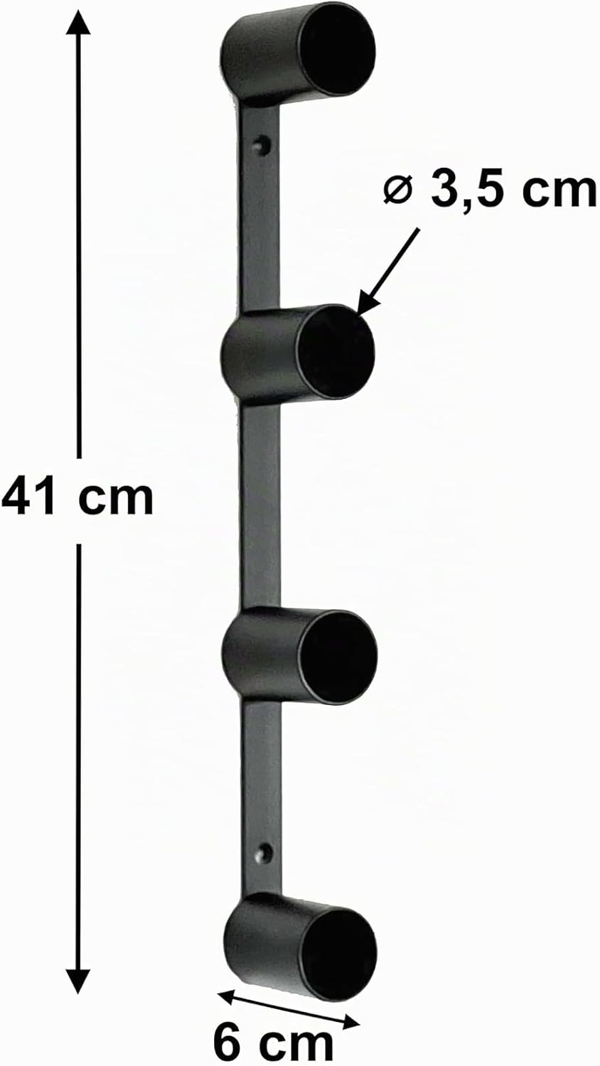 DanDiBo Toilettenpapierhalter Schwarz Wand Metall 4 Halter Unsichtbar Klopapierhalter Toilettenrolle
