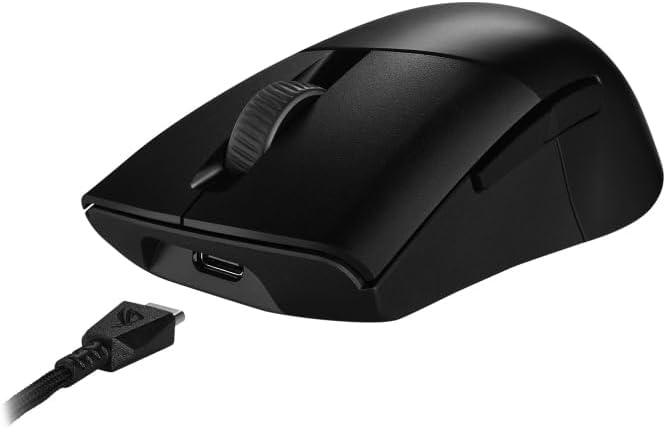 ASUS ROG Keris Wireless AimPoint RGB Gaming Maus (optischer ROG AimPoint-Sensor, 36.000 DPI, ROG Mic