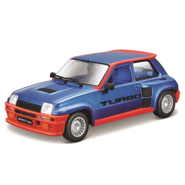 Bburago - Renault 5 Turbo Massstab 1:24, Diecast-Auto, Detailgetreu mit Türen zum Öffnen, Farben Bla