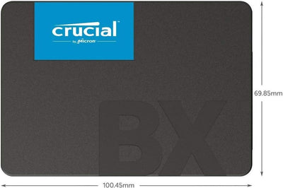 Crucial BX500 3D NAND SATA 2.5 Zoll SSD Drive, 500 GB, CT500BX500SSD1, schwarz 500 GB SSD, 500 GB SS