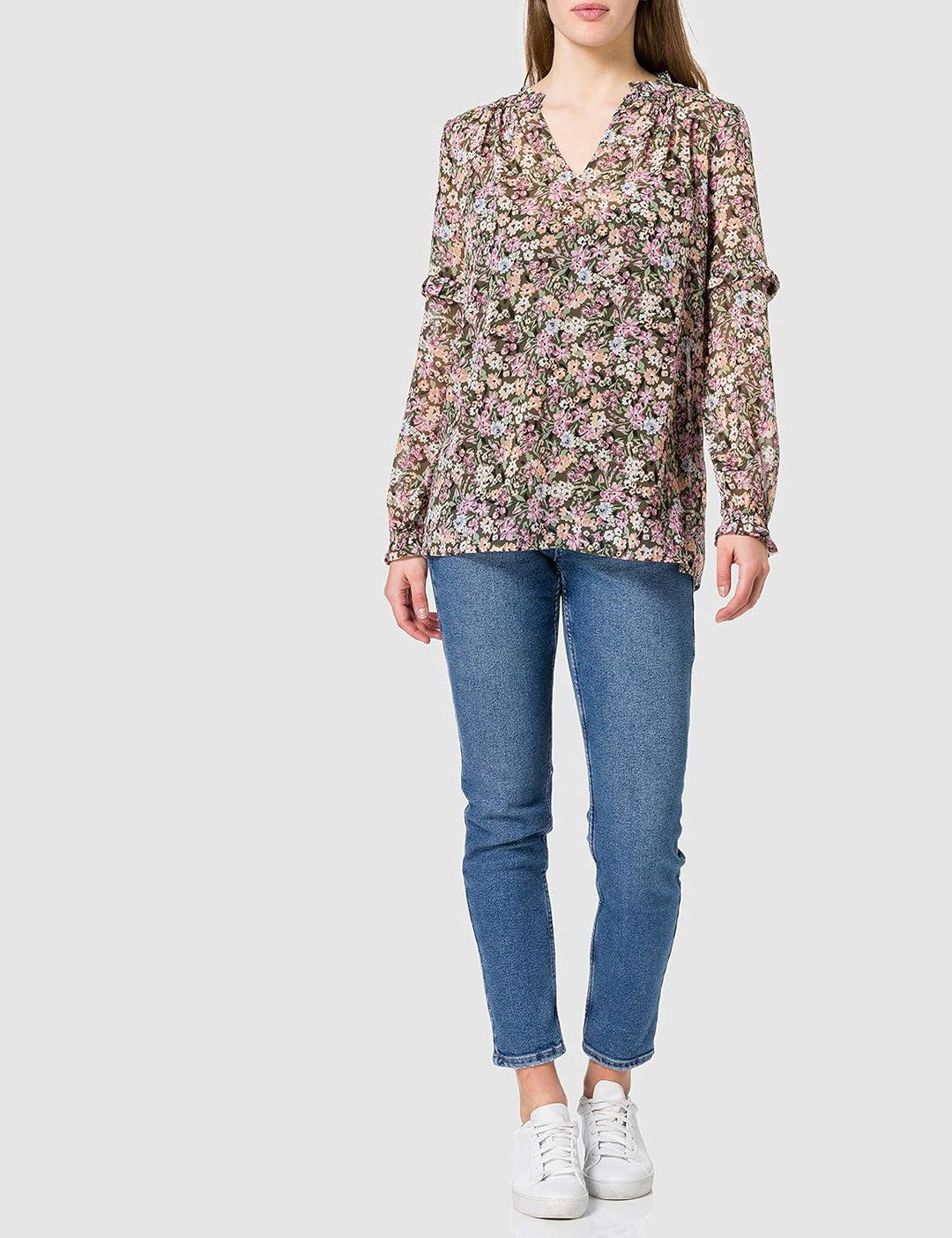 ESPRIT Damen Bluse M 353/Khaki Green 4, M 353/Khaki Green 4