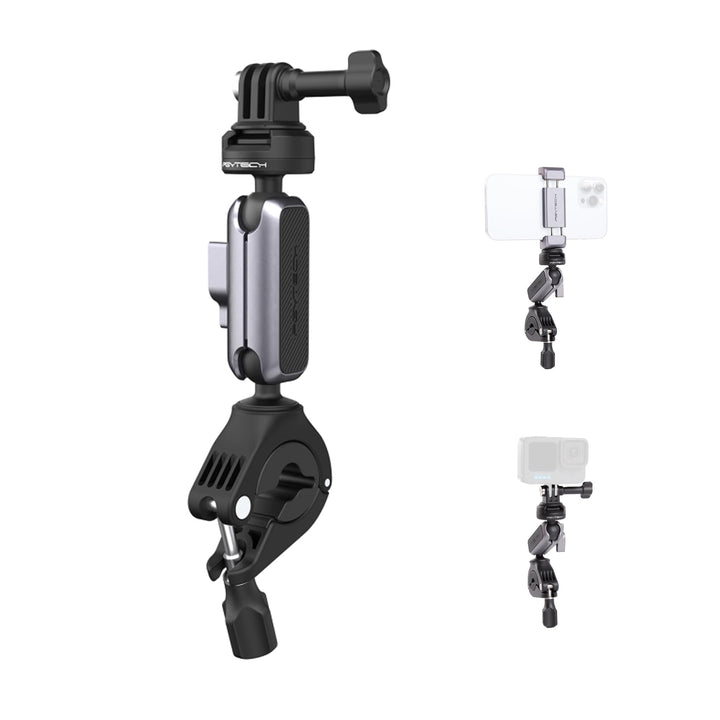 PGYTECH CapLock Fahrradlenkerhalterung für DJI OSMO Action 4/3/2, GoPro 12/11/10/9, OSMO Pocket 3/2,