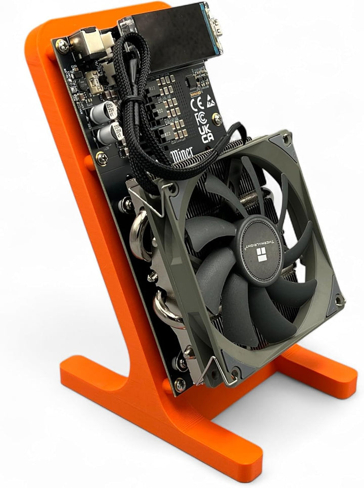 Ständer und Halterung für NerdQaxe++ ASIC Miner Stand NerdQaxe+ BTC Miner (Orange), Orange
