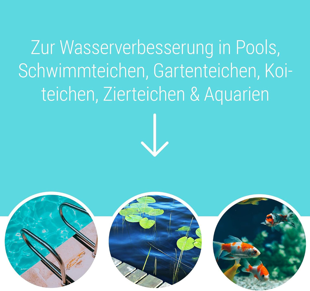 Schicker Mineral Zeolith Filterset mit Filternetzbeutel (25 kg Zeolith-Aqua und 2 Filtersäcke), Wass