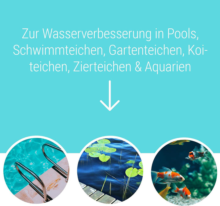 Schicker Mineral Zeolith Filterset mit Filternetzbeutel (25 kg Zeolith-Aqua und 2 Filtersäcke), Wass