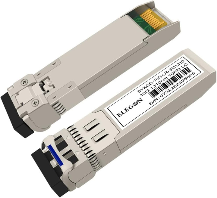 10GBASE-LR SFP+ Transceiver, 10G SMF Duplex LC, bis 10km (6.2mi), kompatibel Cisco SFP-10G-LR, Ubiqu