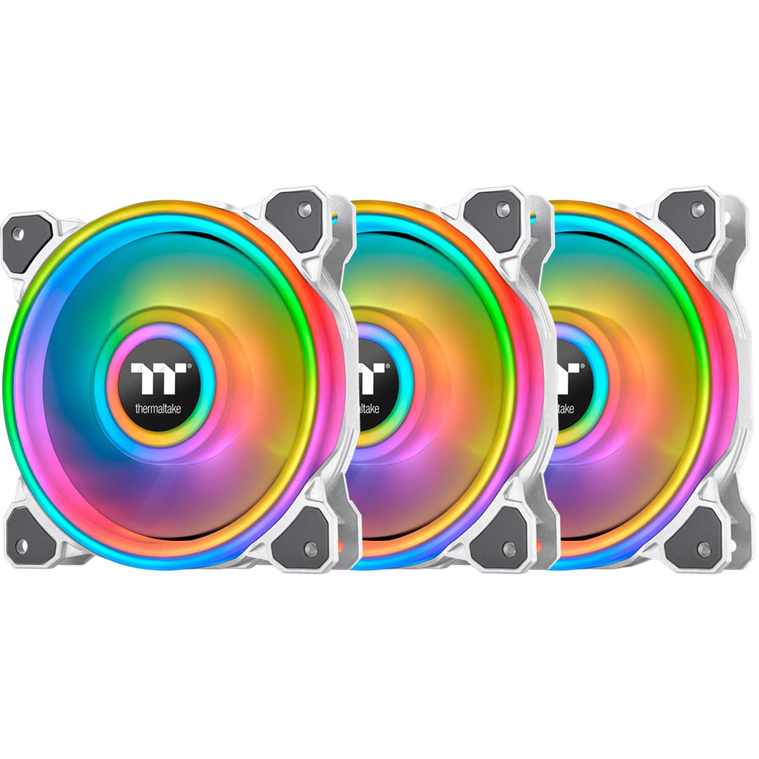 Thermaltake Riing Quad 12 RGB Radiator Fan TT Premium Edition 3 Pack - Weiss