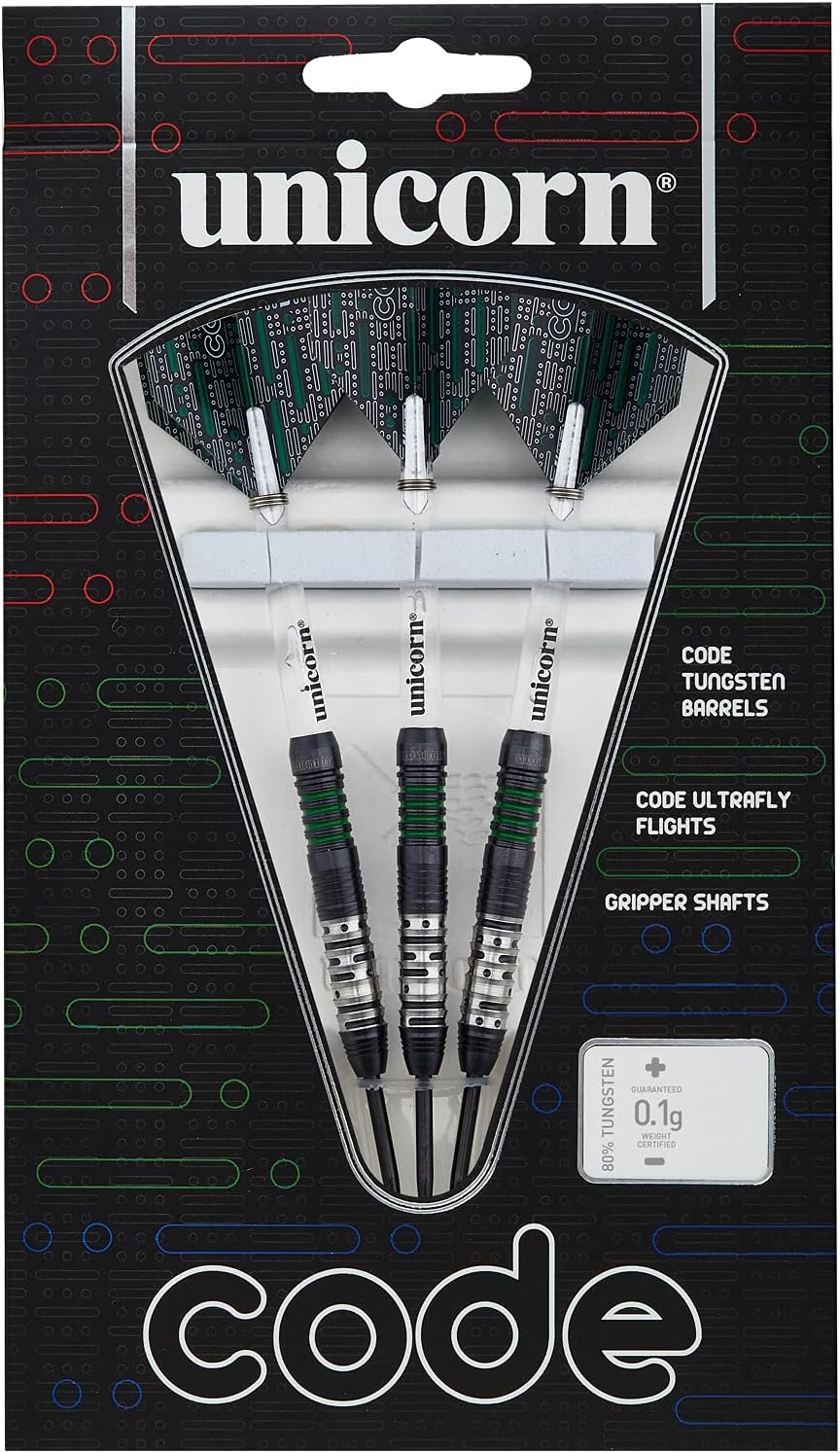 Unicorn Code Steel Dart 20g grün, 20g grün