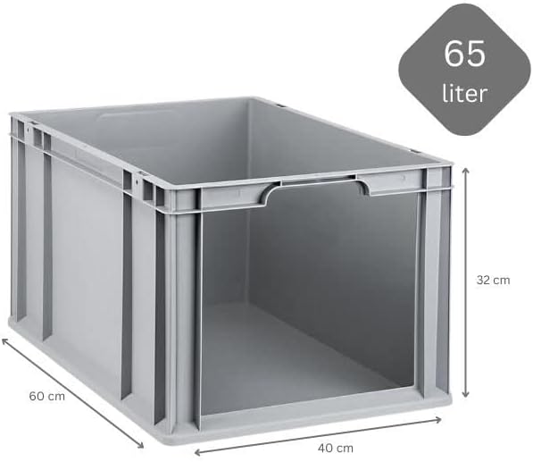 SuperSparSet 3x Eurobox NextGen Store | HxBxT 32x40x60cm | 65 Liter | Front offen | Eurobehälter, Tr