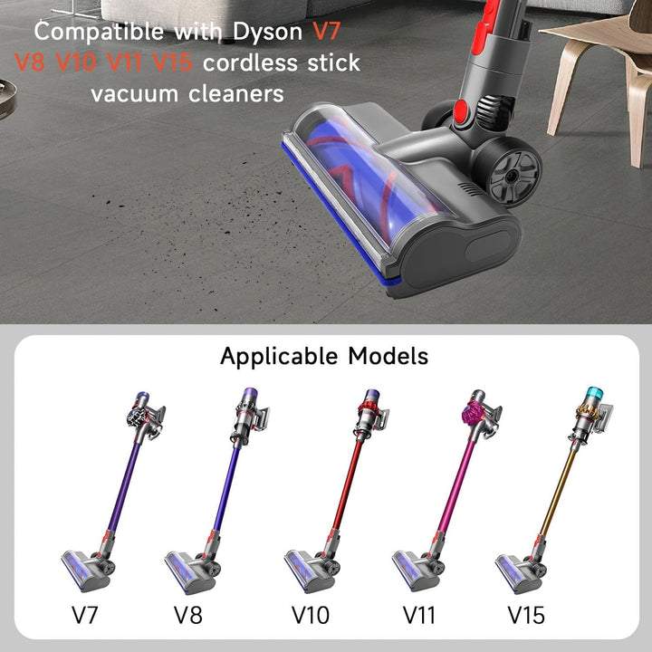 geeignet für Dyson V7 V8 V10 V11 V15 Bodendüse Ersatzteile - Kompatible Ersatzbürste für Dyson Staub