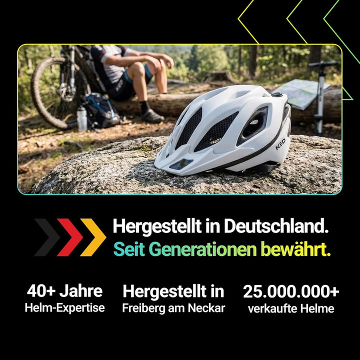 KED MTB Fahrradhelm SPIRI II Trend, weiss, L