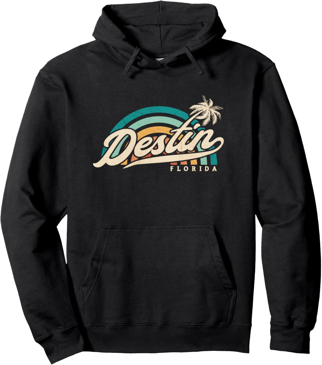 State of Florida Destin sunset casual beach graphic Pullover Hoodie