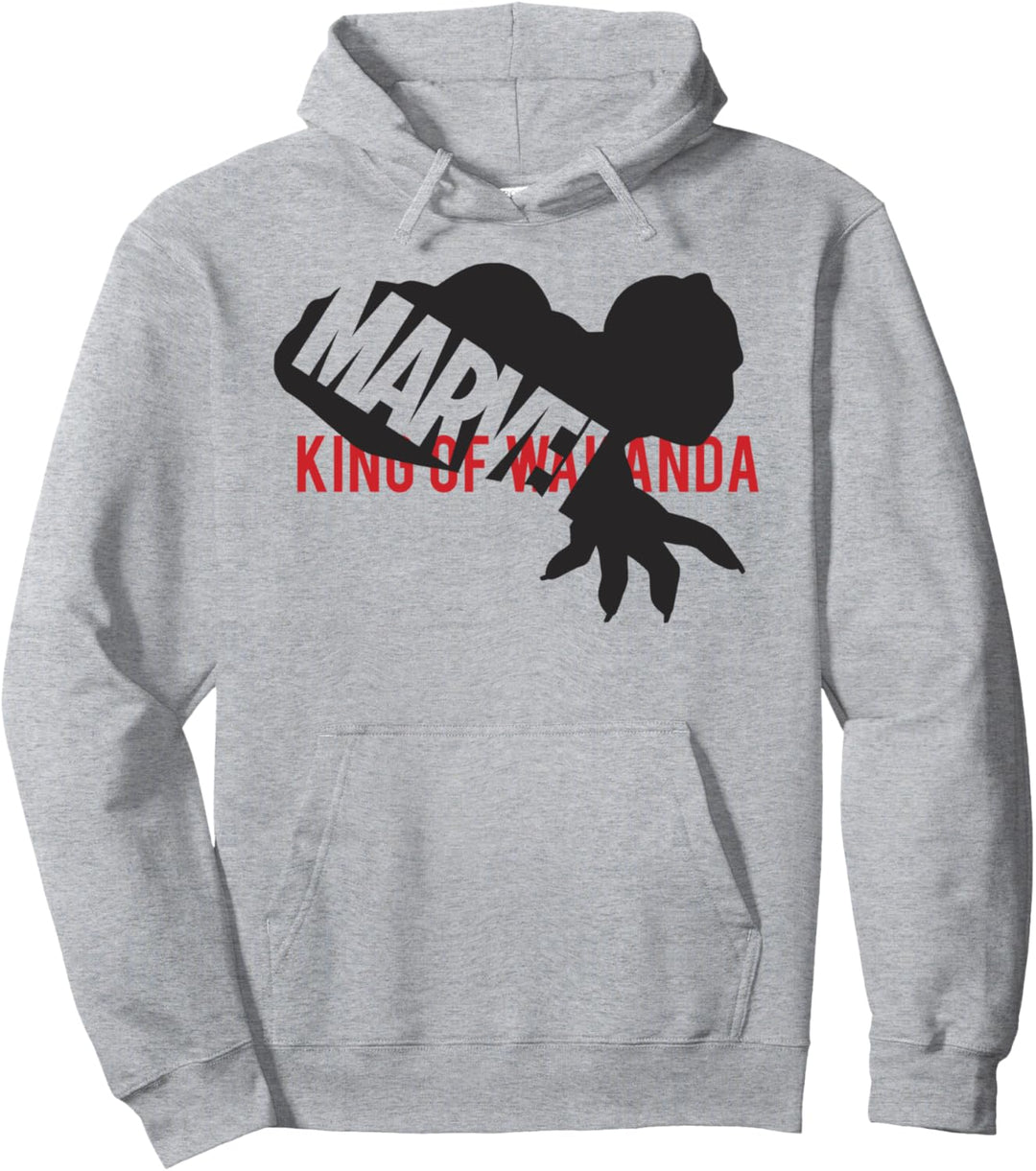 Marvel Black Panther King Of Wakanda Silhouette Logo Pullover Hoodie