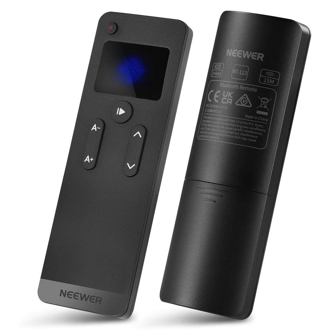 NEEWER RT113 Fernbedienung für NEEWER Teleprompter App, aktualisiert mit direkter Bluetooth Verbindu