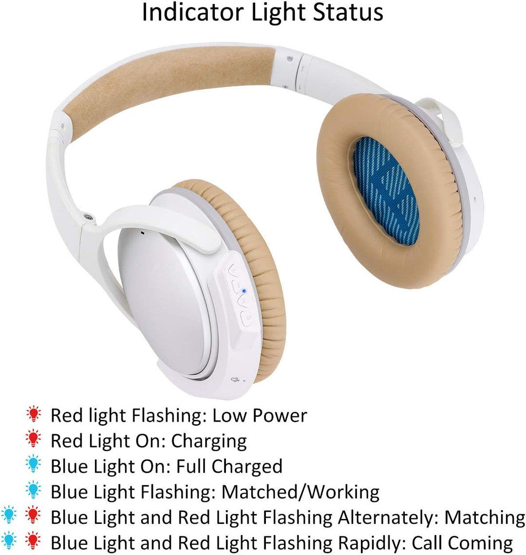 YOCOWOCO Drahtloser Bluetooth 5.0 Adapter für Bose QuietComfort QC25 Kopfhörer, aptX/MIC/Lautstärker
