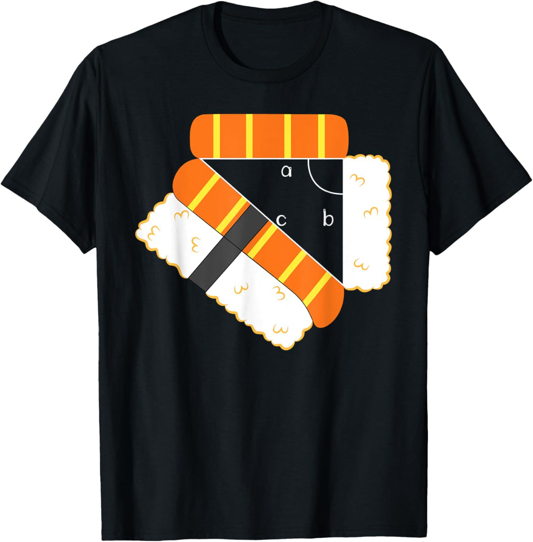 Math Geek Teacher Student Funny Pythagoras Nigiri Nerd T-Shirt