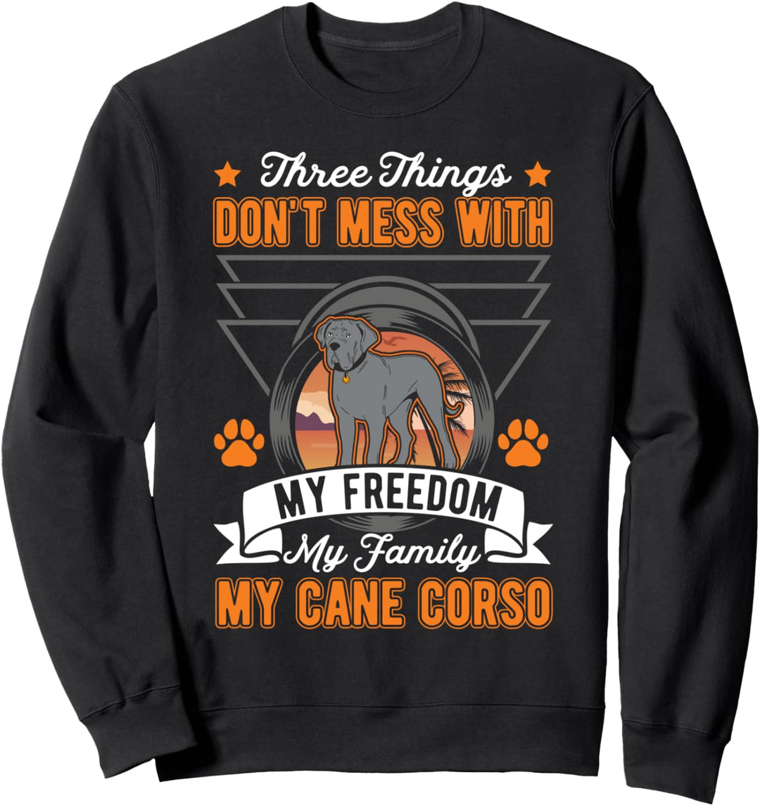 Cane Corso Freiheit Familie Italienischer Mastiff Cane Corso Sweatshirt