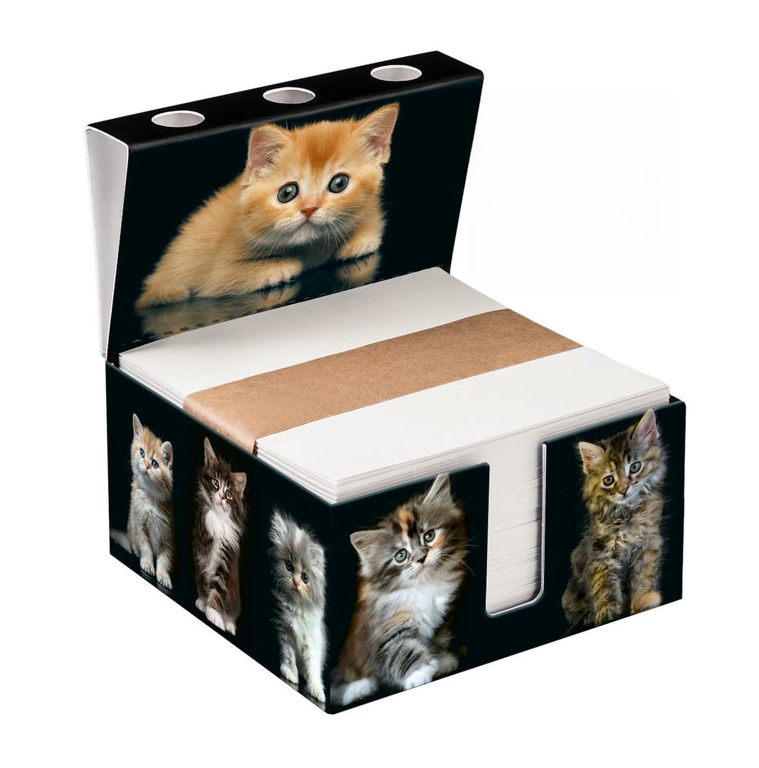 Zettelbox „handmade“, Schreibtisch organizer, personalisierbar mit eigenen Fotos, stabil verarbeitet