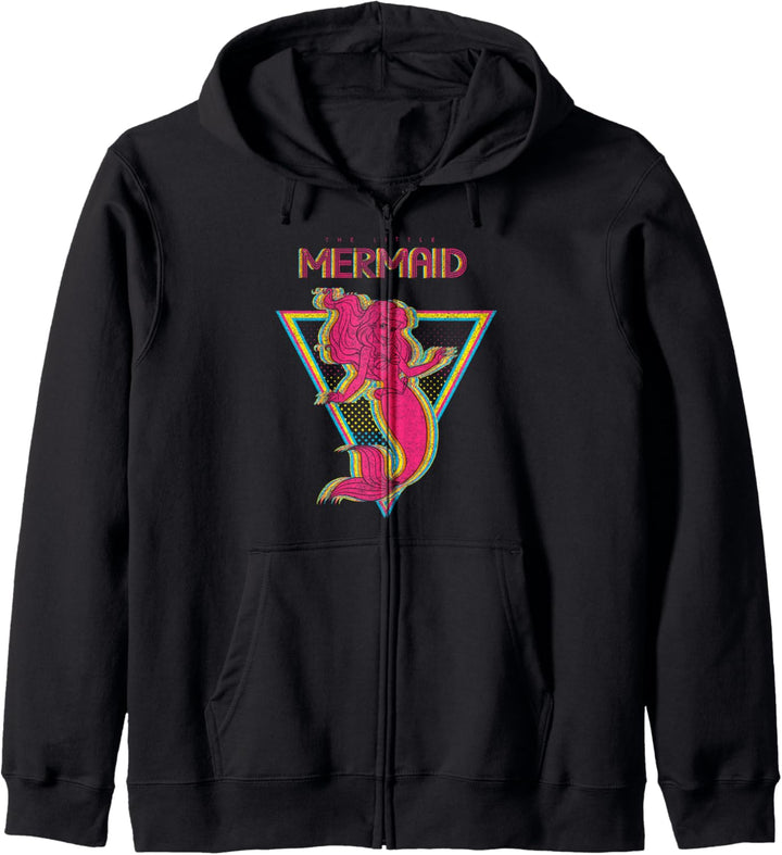 Disney Little Mermaid Ariel Retro Neon Triangle Kapuzenjacke