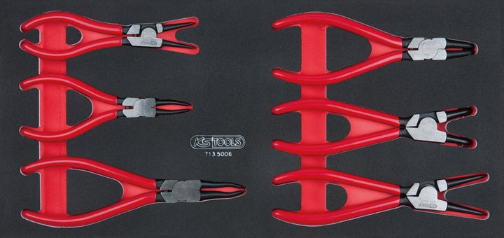 KS Tools SCS Seegering-Zangen-Satz, 6-tlg. in 1/3 Systemeinlage