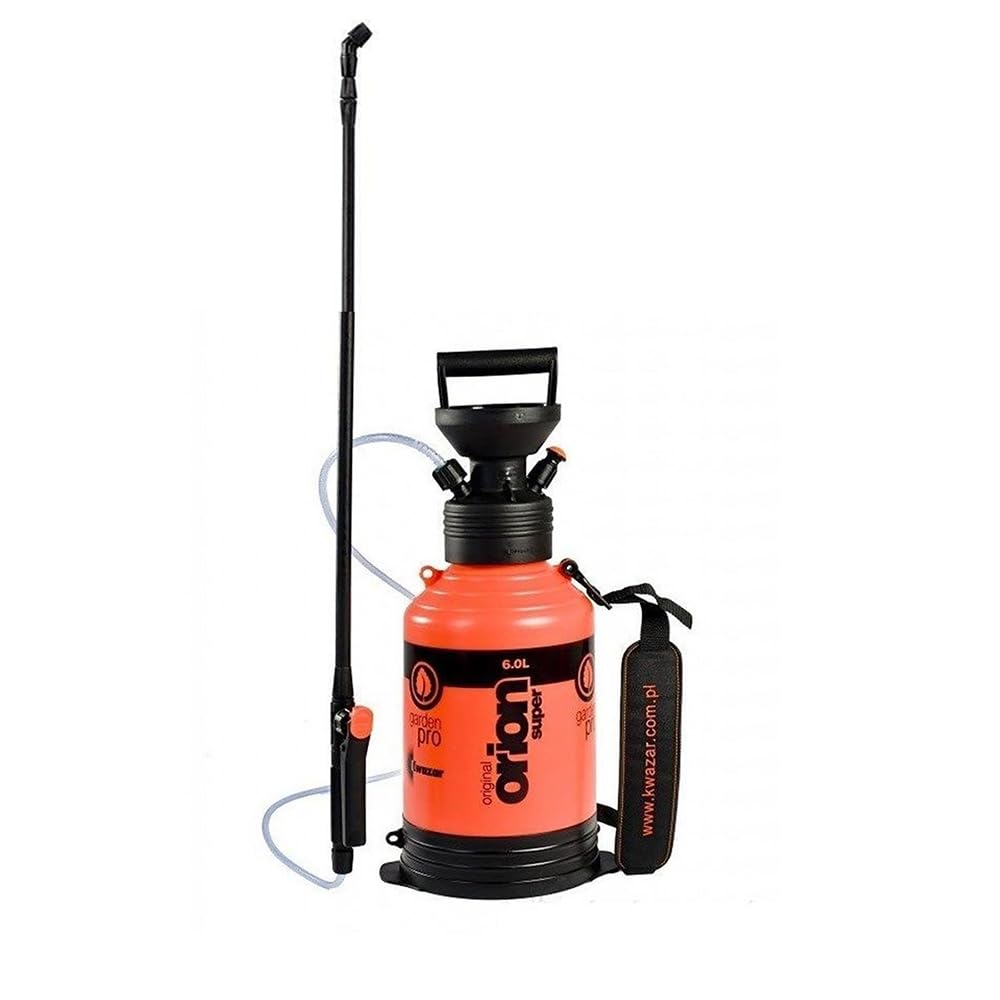 Kwazar 20010006 Orion Super Drucksprühgerät mit Tragegurt 6,0 L, für den Garten, Pflanzenschutzmitte