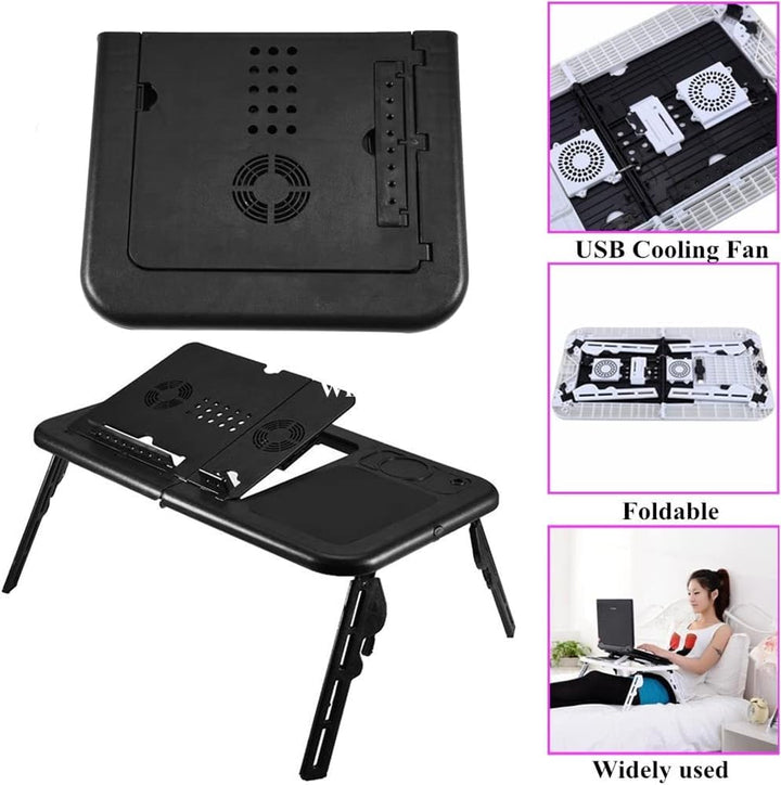 lyrlody Laptoptisch, Tisch Laptoptisch fürs Bett Tragbarer Laptop Tisch mit Verstellbarem Winkel mit