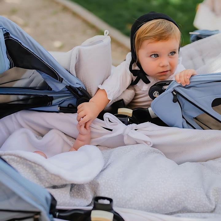 MIMUSELINA Kinderwagensack Winter - Kinderwagen Decke Winter für Neugeborene - Kinderwagendecke Baby