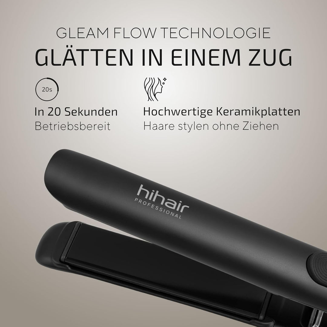 Glätteisen – Für weniger Frizz & schonendes Styling – 100 Tage risikofrei testen – Mit LCD-Display &