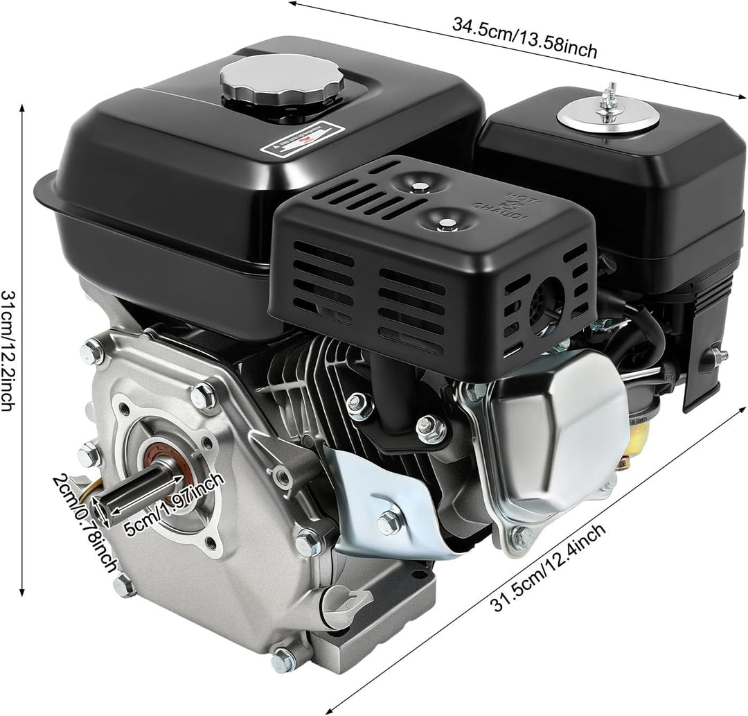 BJTDLLX 7.5 PS 210cc Benzinmotor Kartmotor Standmotor Antriebsmotor 4 Takt 3600 U/min Ersatzmotor 20