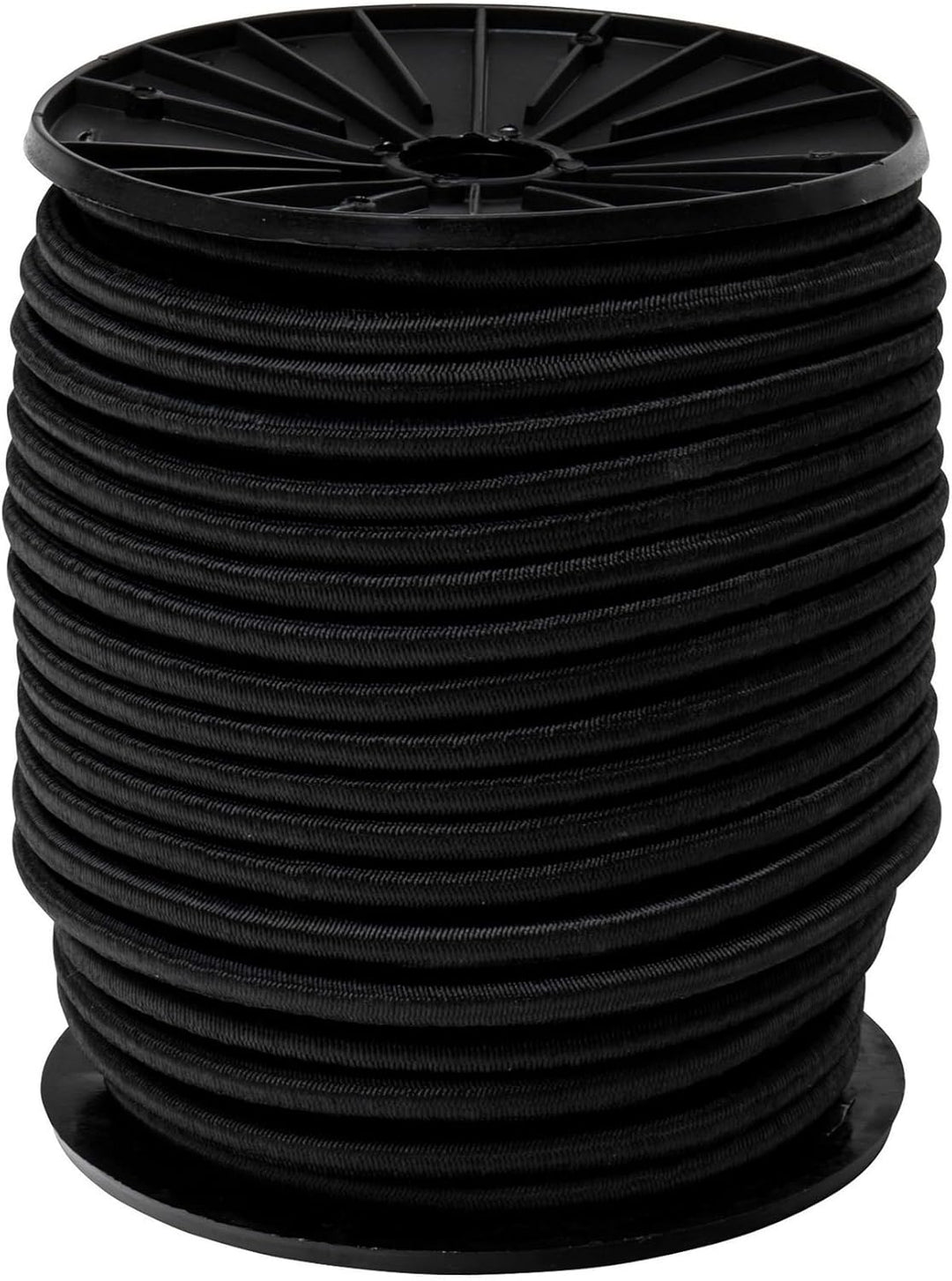 WERKA PRO Schwarzes elastisches Spannseil Verschiedene Längen 8 mm x 50 Meter auf Rolle 8 mm x 50 Me