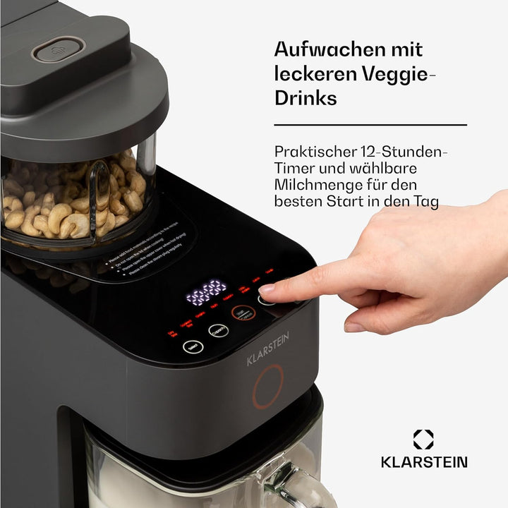 Klarstein Mixer, Standmixer mit 300 Motor- und 1250 Watt Heizleistung, Hochleistungsmixer für Pflanz