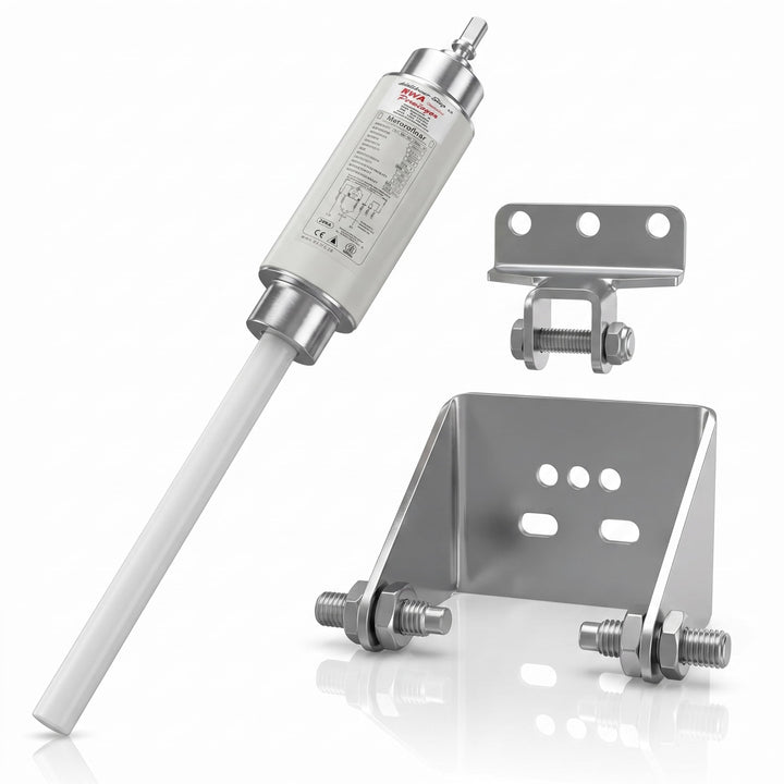 Motoröffner, Spindelantrieb Lichtkuppel 230V / 500mm HUB, JMBB 500-0500-LS mit Halterungen