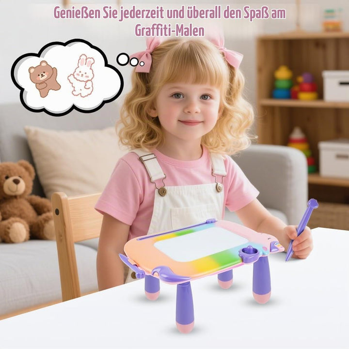 OFFCUP Magnetische Maltafel Kinder Zaubertafel ab 3 Jahr Bunt Magnetische Zeichenbrett Lernspielzeug
