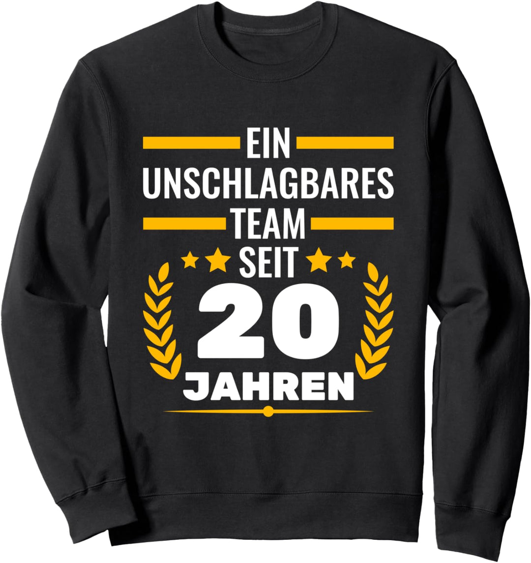 20. Hochzeitstag Ehepaar Porzellanhochzeit Sweatshirt