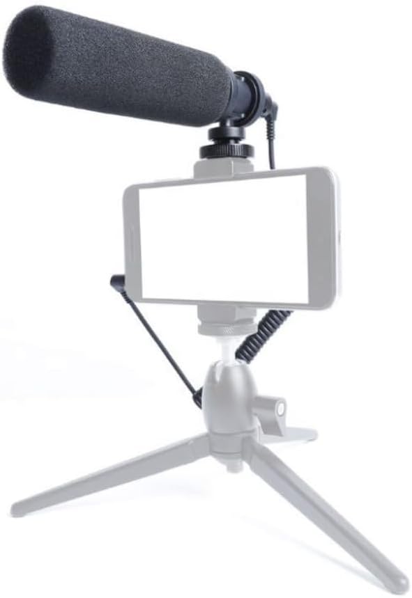 Prosound On Camera Microphone, Shotgun Condenser Mic with 3.5mm Jack & Cold Shoe Mount
