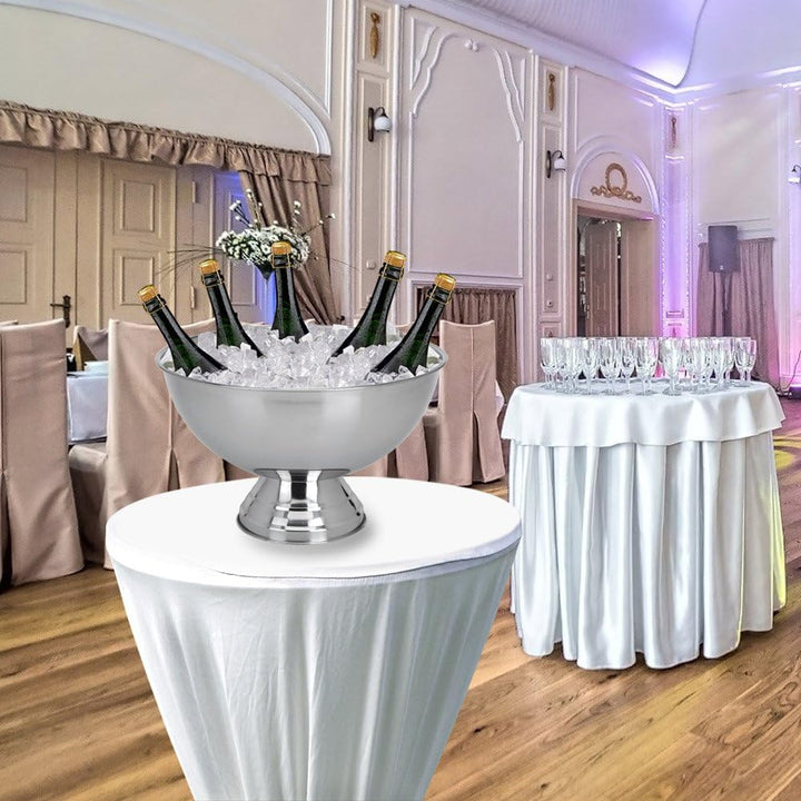 Sektkühler Edelstahl Champangerschale Kühler Champanger Wein Schale