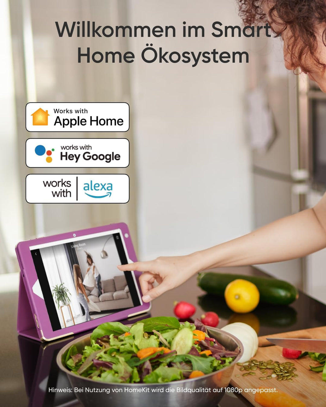 eufy Innenkamera E30, neueste Generation, 4K 8MP UHD Sicherheitskamera, 360° Abdeckung, 6× optischer