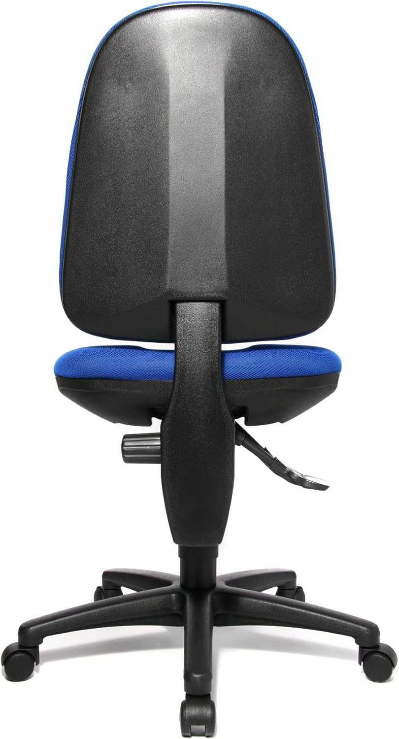Topstar Point 35, Bürostuhl, Schreibtischstuhl, Rückenlehne höhenverstellbar, Bezugsstoff blau, 113