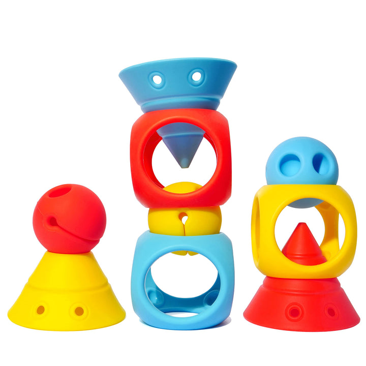 MOLUK 2843430 Genius Educational Toy Construction Game Building Blocks Soft Silicone 0+ Months