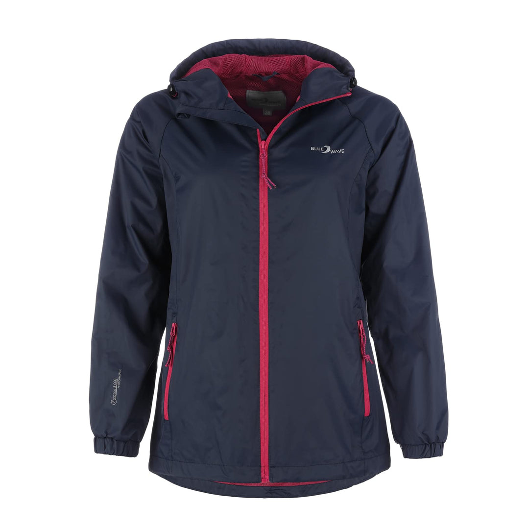 Blue Wave Damen Funktionsjacke Fabienne - Outdoor-Jacke Regenjacke Wander- und Fahrradjacke 36 marin