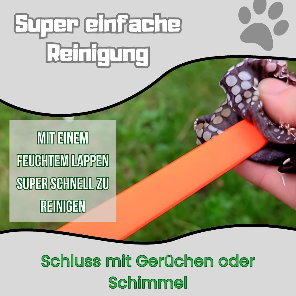 2m Führleine mit Handschlaufe | 19mm Breite für kleine, mittelgrosse & grosse Hunde | weich + leicht