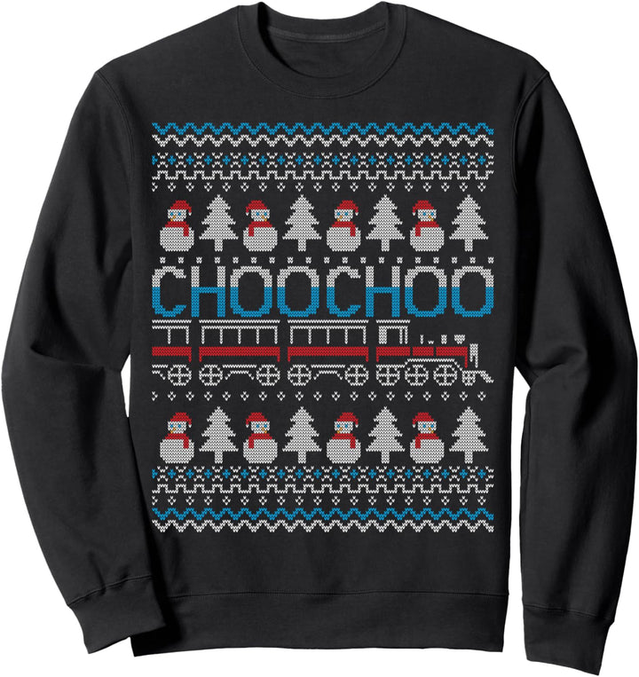 Choo Choo Train Eisenbahn Zug Züge Ugly Christmas Sweater Sweatshirt